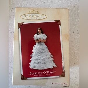 Vintage Hallmark Keepsake Christmas Ornament Gone with the Wind Scarlett O’Hara.